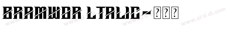 Bramwor ltalic字体转换